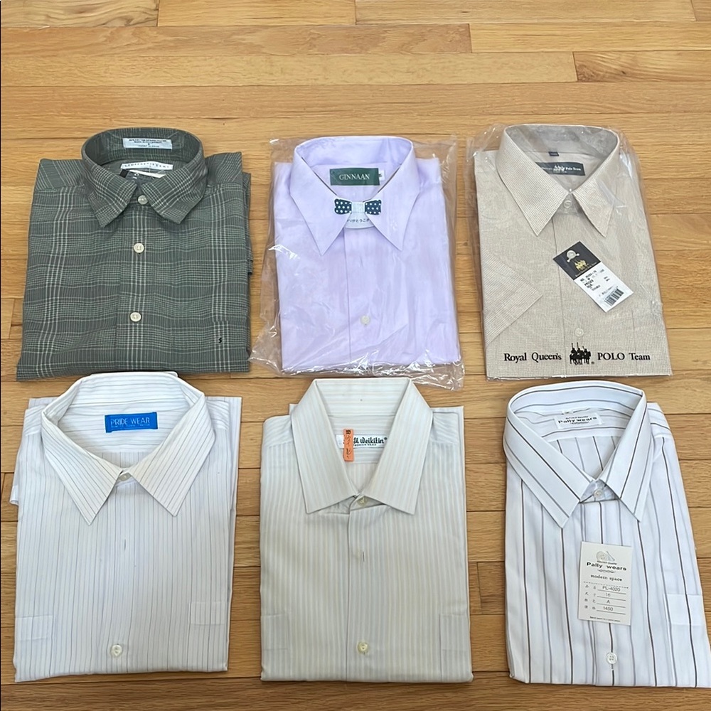 Men's Short sleeve Dress Shirt bundle 6